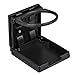 2 Pack Adjustable Folding Drink Holder, Car Cup Bottle Holder with Screws and Tapes for Automotive Truck Van RV Boat 95mm Black