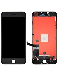 Repuesto para pantalla de iPhone LCD pantalla táctil digitalización montaje con cámara frontal soporte de plástico auricular de malla antipolvo y kit de herramientas de reparación