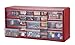 Stack-On DSR-22 22 Bin Plastic Drawer Parts Storage Organizer Cabinet, Red