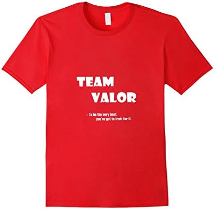 Men's Team Valor Red Team T-shirt Front Side Train for it XL Red