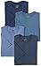Fruit of the Loom Men's Pocket Crew Neck T-Shirt (Pack of 4), Assorted Blues, Large
