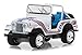 1976 Jeep CJ-5 Bicentennial Edition White with Stripes All Terrain Series 7 1/64 Diecast Model Car by Greenlight 35110 C