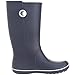 Crocs Women's Crocband Jaunt Rain Boots, Navy, 8