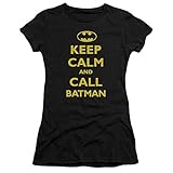 Batman Call Batman Short Sleeve Juniors Sheer Shirt