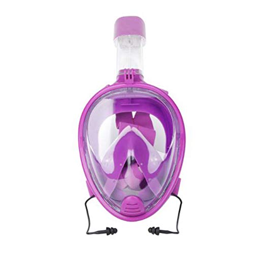 RONSHIN Mask for Halloween, Adult Children Diving HD Glasses Fashion Anti-Fog Diving Goggles Snorkeling Silicone Mask Purple S/M (Children) - Thumbnail 2