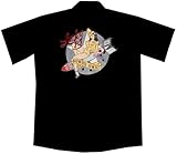 USAF WWII Babe Bomber Plane Work Shirt, Bombs Away Lucky 13