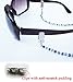 Silk Rose Women's Eyeglasses Beaded Chain and Badge Holder for IDs and Cards, Gray