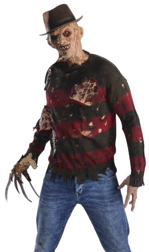 Men's Sweater with Burning Latex Flesh