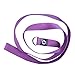 Yoga Strap Best for Stretching - 6 Colors Instructional Video - Durable Cotton with Metal D-Ring - by FitLifestyleCo