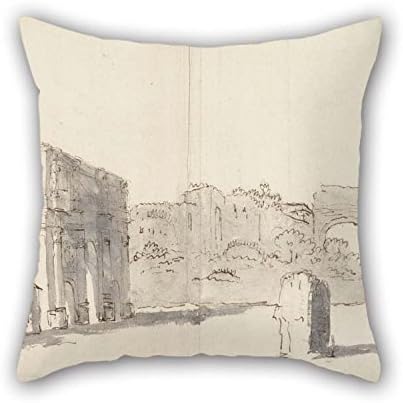 16 X 16 Inches / 40 By 40 Cm Oil Painting James Barry - Rome, A View Of The Arch Of Constantine With Other Ruins Cushion Cases Each Side Is Fit For Wife Relatives Drawing Room Dinning Room Bench