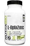 NutraBio L-OptiZinc (30 mg) 120 Vegetable Capsules