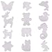 Xgood 12 Pieces Fuse Beads Pegboards Clear Animal Shape Plastic Template Beads Boards for Kids Craft Beads
