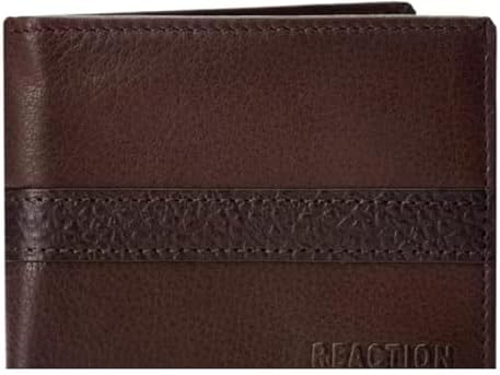 Kenneth Cole Minimalist Leather Wallet for Men, RFID Protection