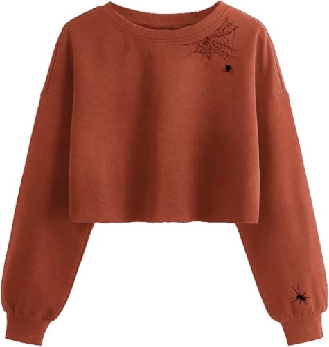 Woffccrd Womens Casual Fall Halloween Thansgiving Sweatshirt… at Amazon