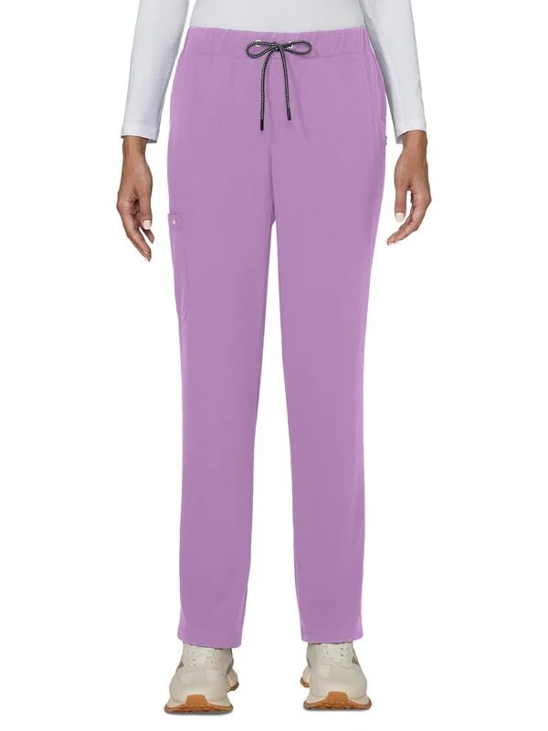 KOI Next Gen Everyday Hero Women's 5-Pocket Cargo Scrub Pants, 4-Way Stretch Passion Lilac Small Petite at Amazon