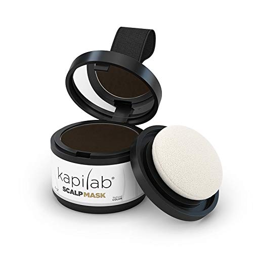 Kapilab Scalp Mask 4g Dark Brown Easy To Apply Complete Natural Look Keratin Powder Prevents Hair Loss Long Lasting Hair Fibers Hides Hair Loss
