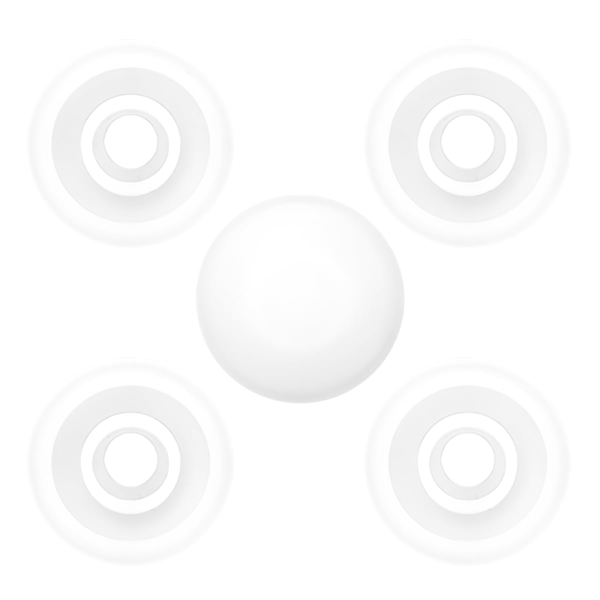 ZJIVQO 5PCS Silicone Water Bottle Lid Plugs - Non Spill, Dust-Proof, Cap Protector for Tumbler, Plastic Bottle