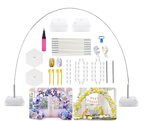 LANGXUN 20ft Balloon Arch Kit, Balloon Arch Stand For Birthday Party Wedding Graduation Decorations, Baby Shower Garden Arbors Photo Backdrop Party Supplies, 9ft-H x 10ft-L