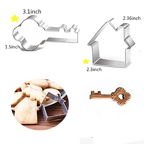House Cookie Cutters Set, 5 Pieces Stainless Steel House Shape Cookie