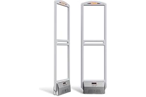 ZFD Retail Anti-Theft Equipment - EAS System 58KHz with 2 Detection Antennas, 100 Security Tags, and Tag Tool - Complete Anti-Theft Device Kit for Retail Store Security