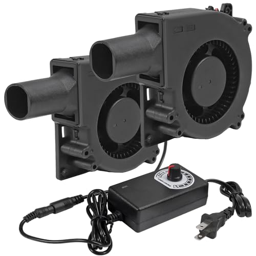 2Set 120mm BBQ Fan 12V Blower Brushless with