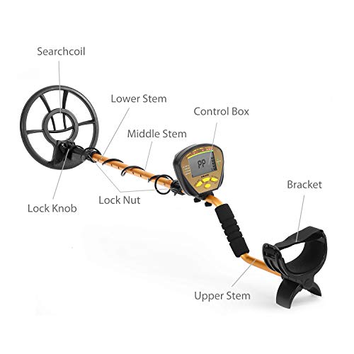 NALANDA 18 kHz Metal Detector with 5 Detection Modes, Outdoor Gold