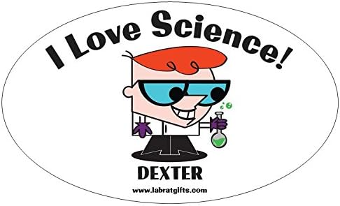Funny Science Themed "Dexter's Laboratory - I Love Science!" Sticker