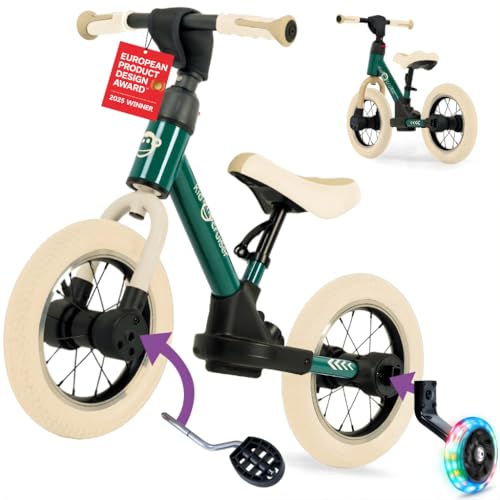 Forest green & crème white