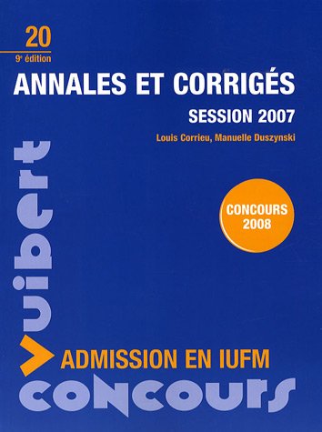 Annales et corrigés