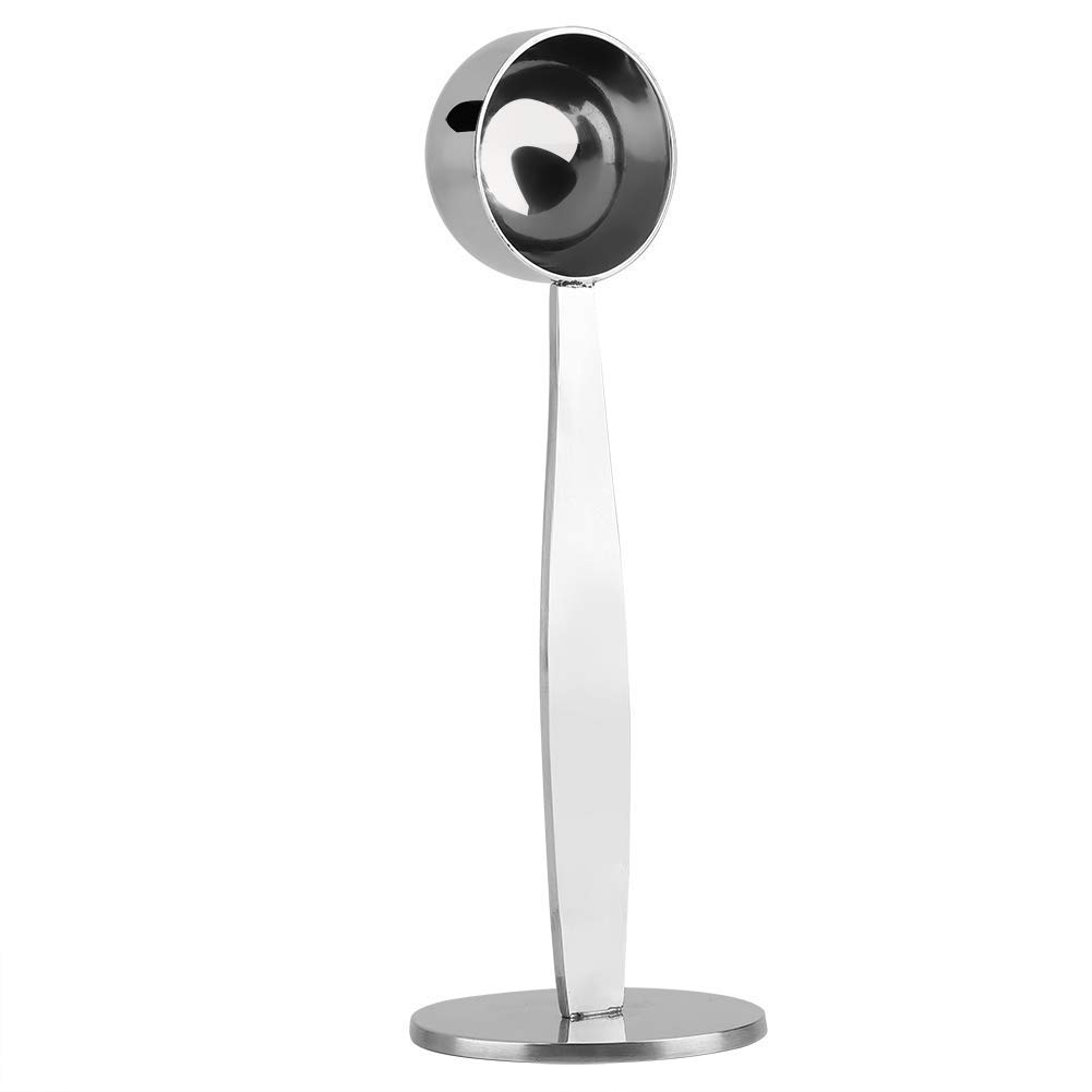 Cikonielf Coffee Tamping Mesure Spoon Dual-Purpose Stainless Steel Tamping Measuring Coffee Bean Powder Spoon Scoop Dishwasher Safe