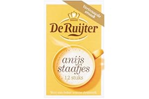 Anise Sugar | De Ruijter | Anise Sticks 12 Pieces | Total Weight 6 Grams
