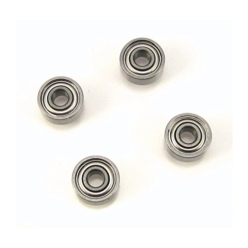 4pcs 2x5x2.5mm MR52-ZZ Precision Ball Bearings Chrome Steel, Metal Shield