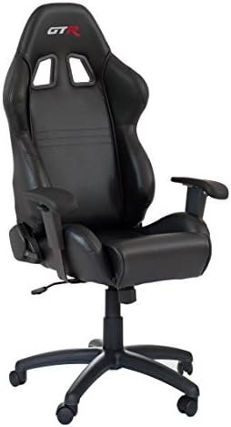 GTR Simulator - OC105LBK Large Size Big and Tall Computer Chair, Gaming Chair High-back, Ergonomic Racing Chair , Leatherette Swivel Office Executive Chair