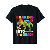 First Day of 7th GRADE Dinosaur, First Day School T-Shirt