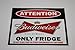 Attention Budweiser Beer Fridge Decal SIZE: 4.35x3,5