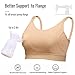 Hands Free Pumping and Nursing Bra, Lupantte Adjustable Breast Pump Bra, Comfortable Breastfeeding Bra for Breast Pumps .(Skin, Large)