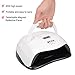 SCCD UV Nail Lamp,80W UV Nail Dryer Lifting Handheld 42 pcs LED Nail Light with 4 Timer Setting & Automatic Sensor for Gel Nail Polish Professionally Curing Lamp