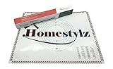 Baking Mat, Silicone, Pastry Mat. With measurements and conversion charts, Large size 16'' x 20''. Pastry rolling mat and baking sheet for bread making, pastry, pizza, cookies and buns