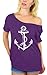 Awkwardstyles Women's Anchor White Off Shoulder Tops T-Shirt + Bookmark