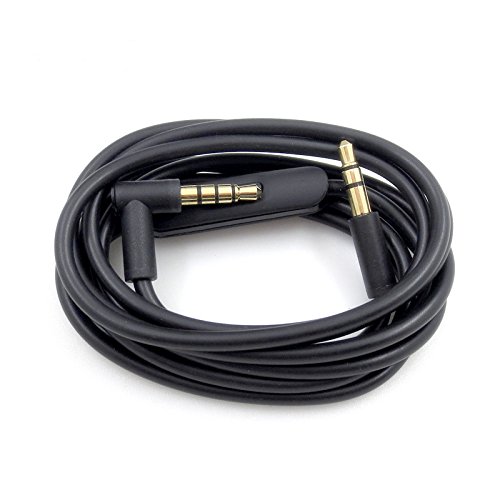 Maygadget Replacement Audio Cable Cord w/ In-line Remote & Microphone for Beats by Dr Dre Headphones Solo Studio Pro Detox Wireless Mixr Executive (Black)