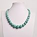 Jane Stone Bib Fashion Rimous Round Turquoise Beads Cluster Necklace Choker Summer Jewelry(Fn1251)