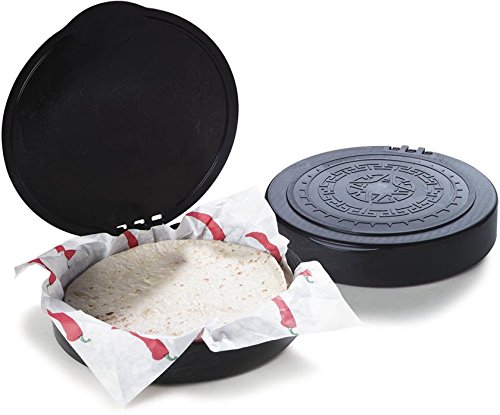 Carlisle 071003 Insulated Hinged Tortilla Server, 7" / 1", Black