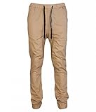 Kayden K Men's Cuff Stretch Harem Fit Jogger Pants (30)