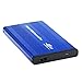 HDE USB 2.0 Aluminum External Hard Drive Enclosure Case Supports 2.5-inch IDE/PATA Drives Up To 500GB (Blue)