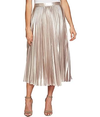 1.State Womens Pleated Midi Skirt