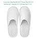 AhfuLife Spa Slippers 5 Pairs - White Disposable Closed-Toe Hotel Slippers, Non-slip for Guests, House, Bedroom, Wedding, Party, Travel - Unisex