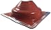 Dektite Premium #7 Red Silicone Metal Roof Pipe Flashing, High Temp, Square Base, Pipe OD 6" to 12"