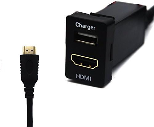 MOTONG Car USB Socket Port with HDMI Socket for Toyota – MOTONG Car USB Socket Power Adapter for Mobile Phone 12/11/8/7/6/5,Tablet, Samsung,LG,Huawei and More