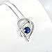 ELBONTEK Sterling Silver I Love You to The Moon and Back Interlocking Heart Pendant Necklace,18