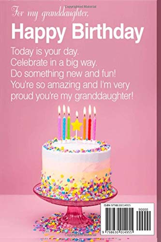 Happy Birthday Beautiful Granddaughter Images Amazon | Today Is Your Day Happy Birthday For My Granddaughter:  Notebook,Journal (Book) Perfect Birthday Gift For Notes, Agenda,Ideas |  Ryodan, Genei | Family Relationships